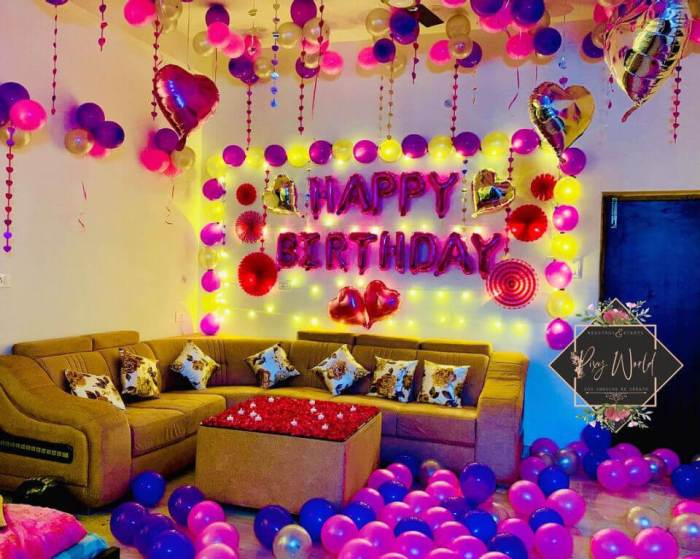 How to decorate room for birthday surprise