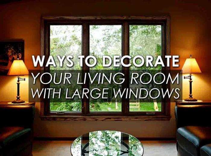 How to decorate a room with all windows