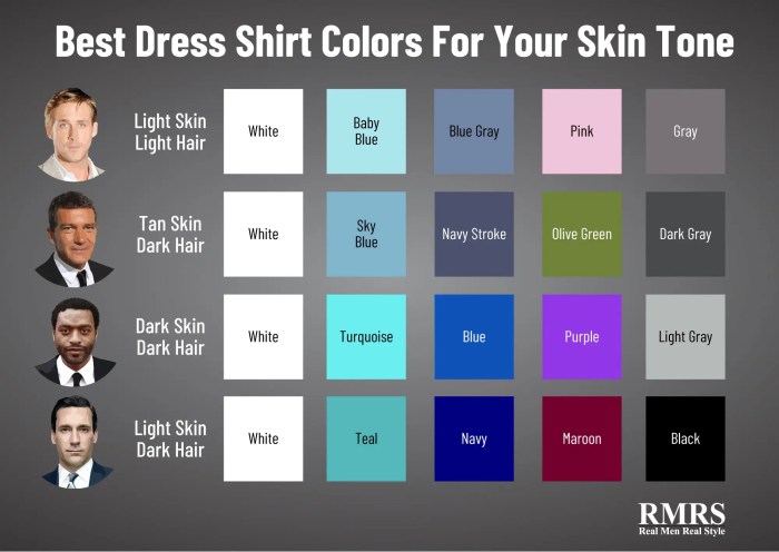 Best dress shirt colors for men