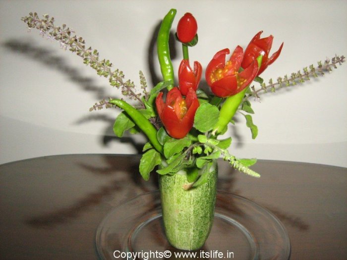 How to make tomato flower for decoration