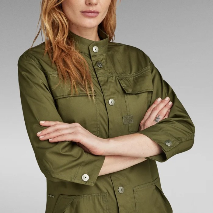 Green dress shirt for woman