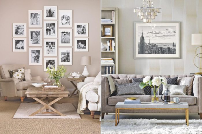 How to decor your living room wall