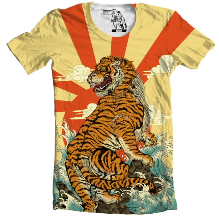 Tiger dress shirt mens