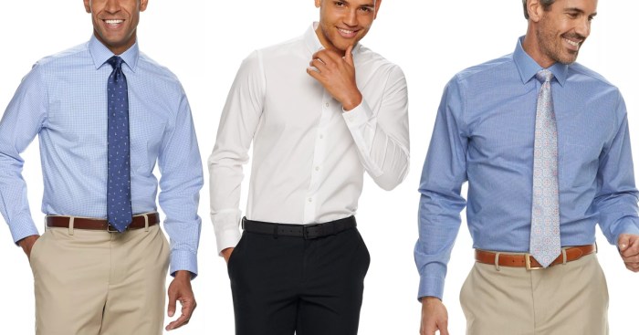 Kohls mens dress shirts long sleeve