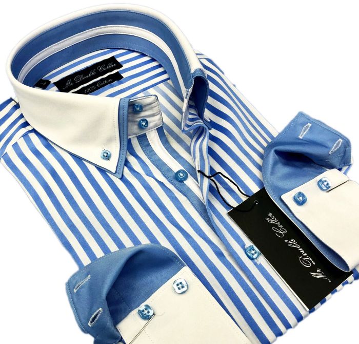 Mens baby blue dress shirt